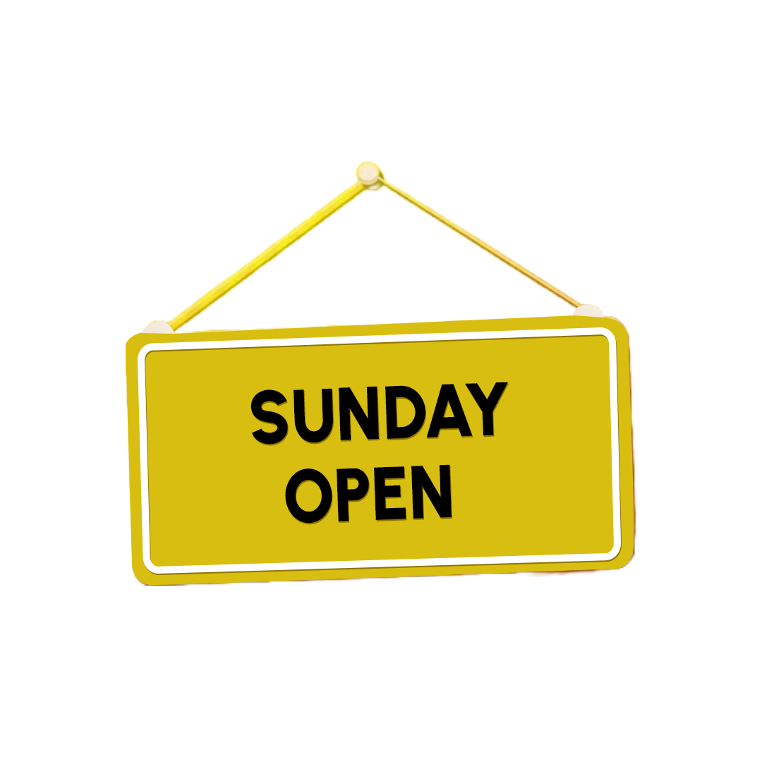 Sunday open shop icon